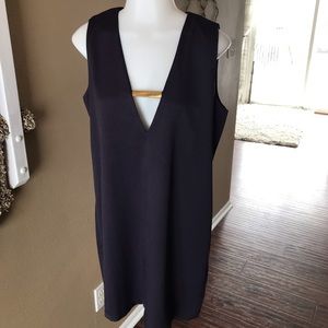 NWT Missguided navy deep V dress